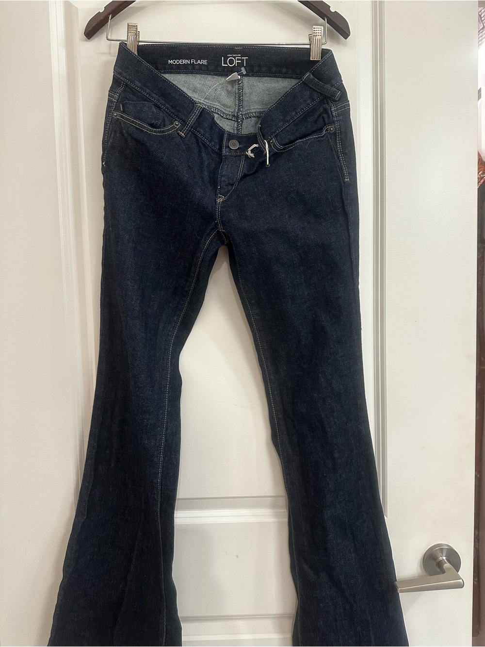 LOFT Dark Indigo Modern Flare Jeans